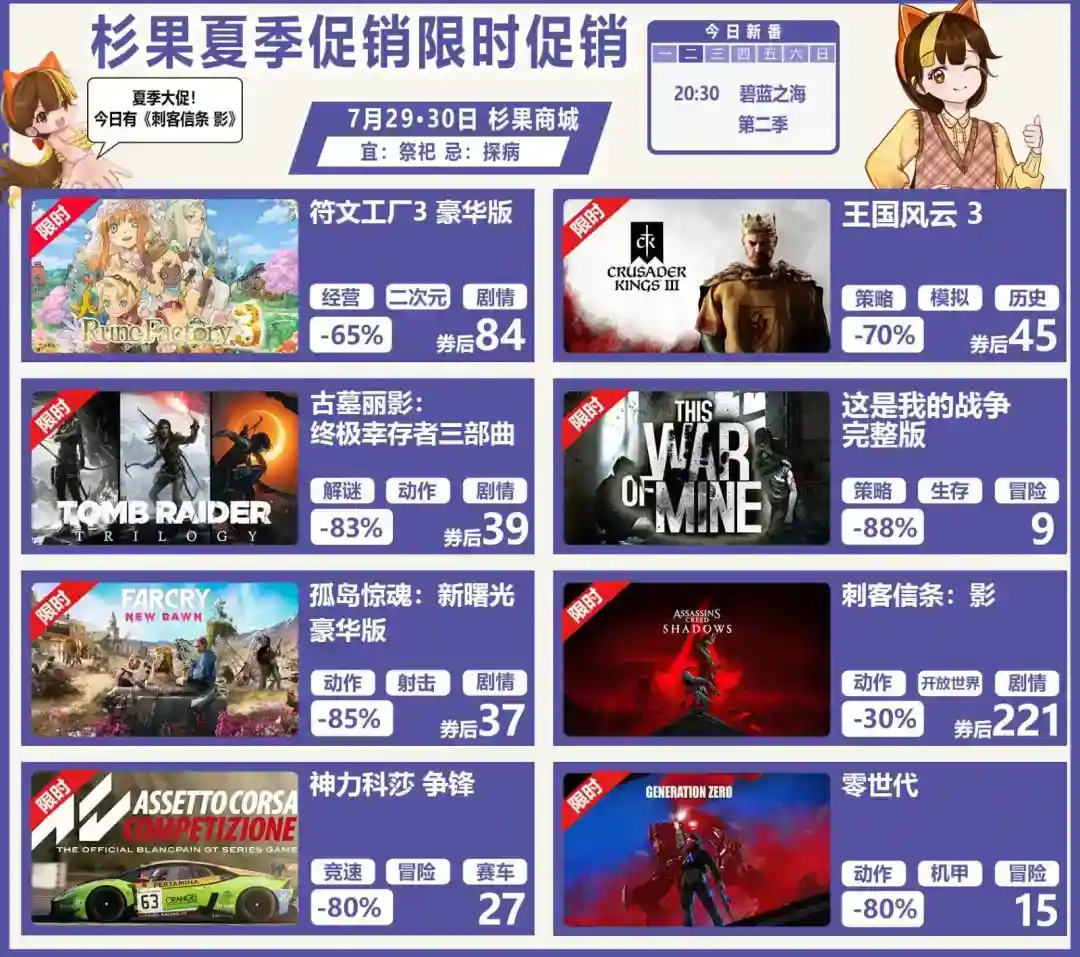 仅6.9元！13万评价91%好评Steam肉鸽神作秒杀中