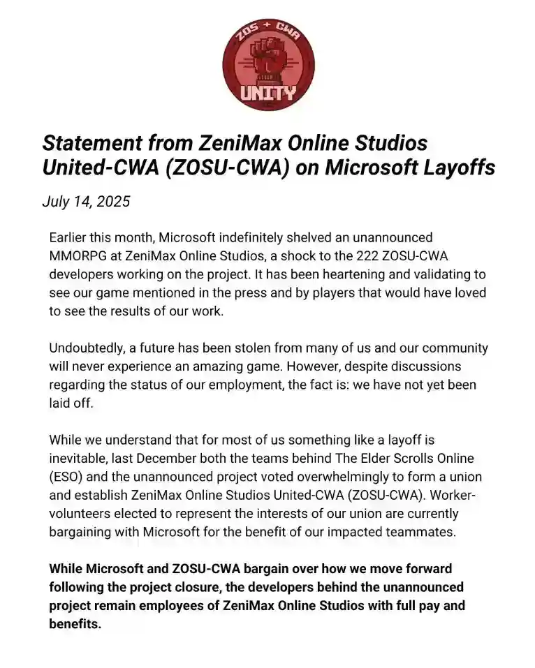 未来被偷走了！Xbox开发人员对被取消项目感到遗憾