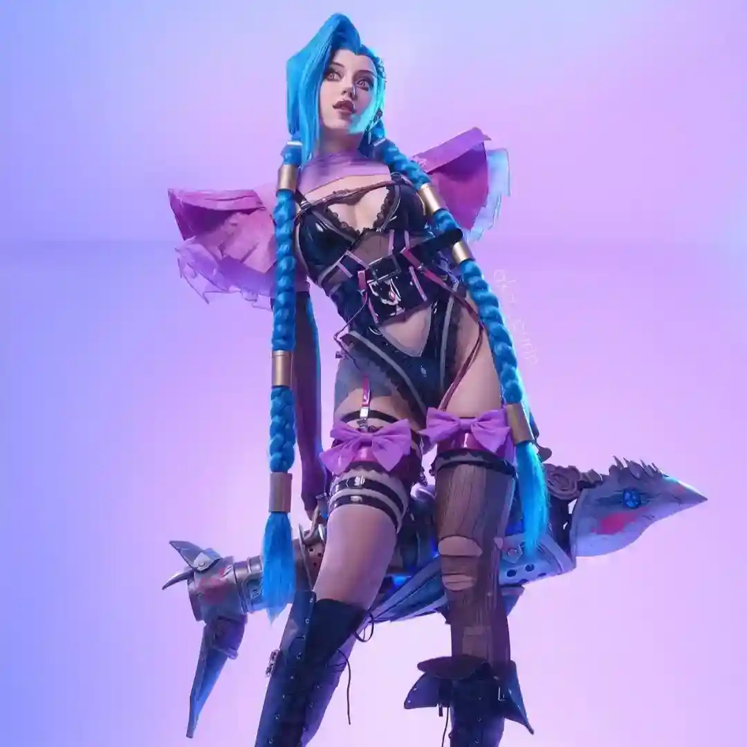 波兰美女Cos《剑星》女主伊芙 穿泳装秀绝美身材